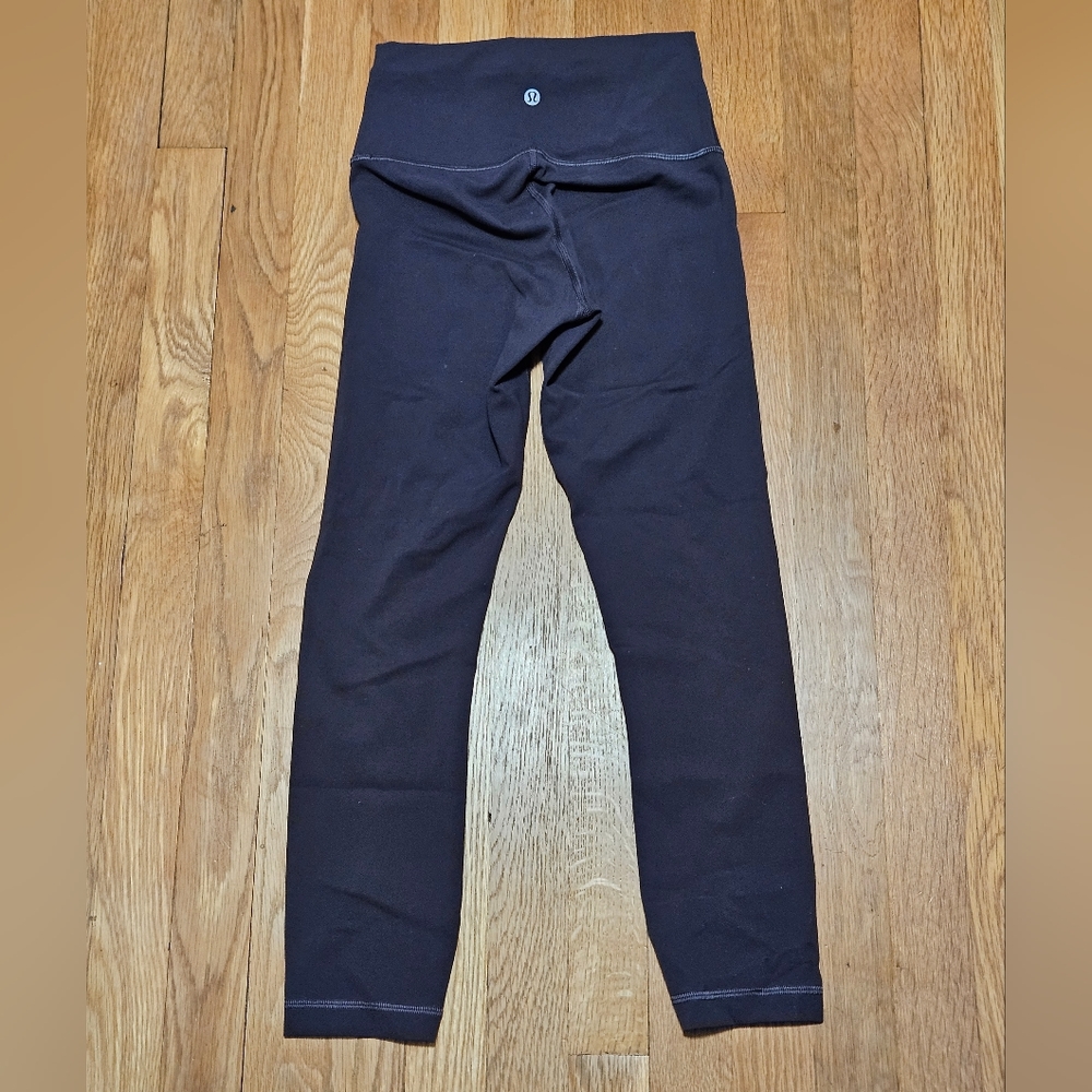 Lululemon Wunder Train High Rise Crop 21" Graphite Grey Size 4 - Picture 7 of 8